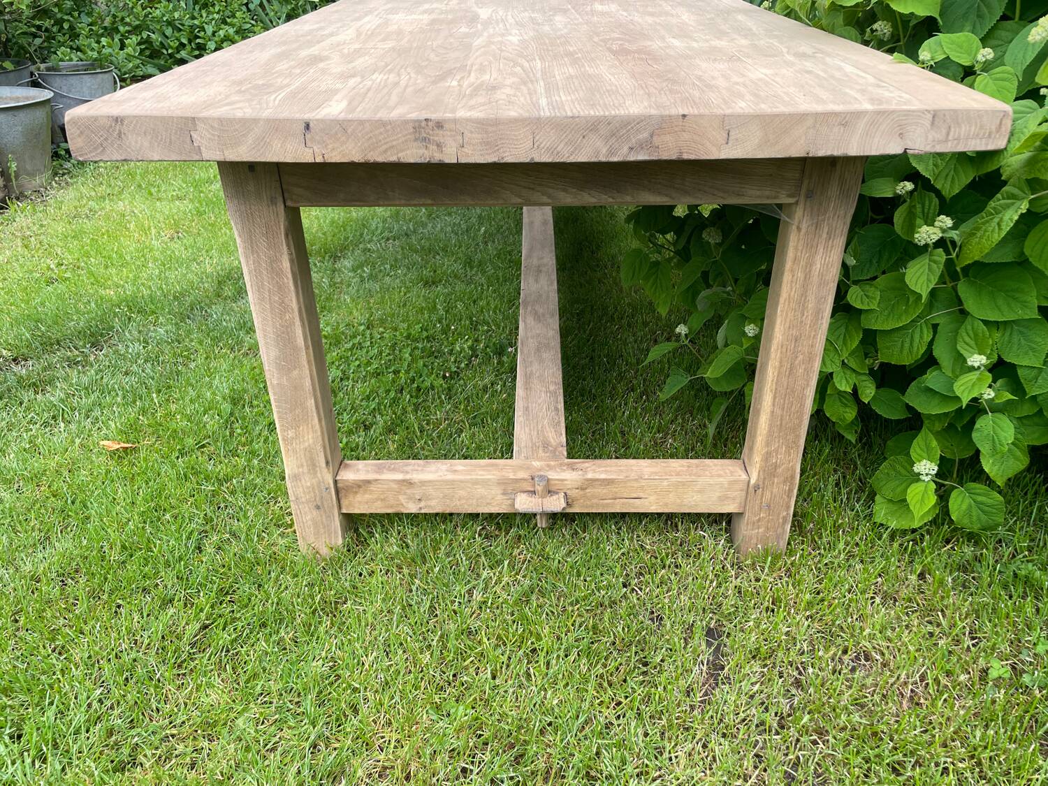 Table de ferme en chêne massif