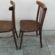 Pair of thonet bistro chairs stamped czechoslovakia vintage