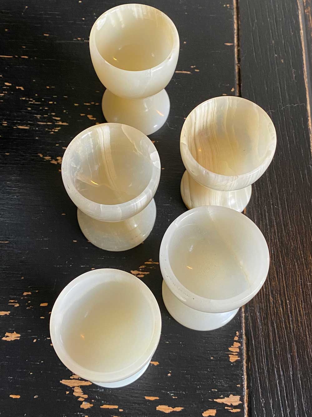 Alabaster liqueur service
