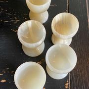 Alabaster liqueur service