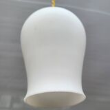 Opaline glass tulip pendant light