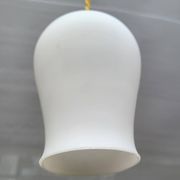 Opaline glass tulip pendant light