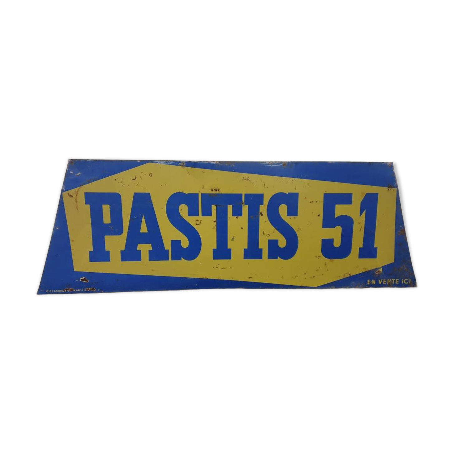 BISTROT - SHEET ADVERTISING - ADVERTISING PASTIS 51