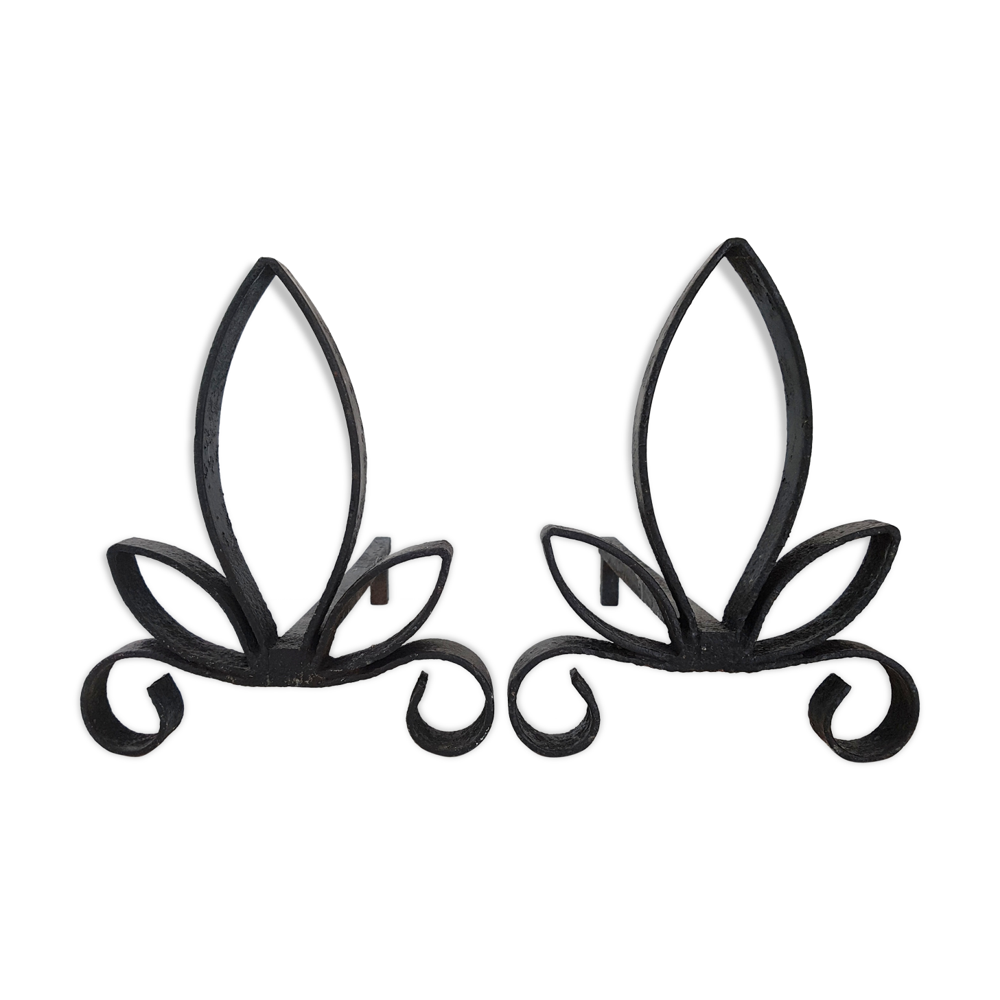 Pair of  andirons 1960