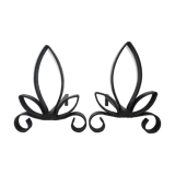 Pair of  andirons 1960