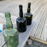 Set of three Vintage Rum Bottles