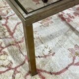 Set of 3 brass nesting tables by Guy Lefevre for Maison Jansen