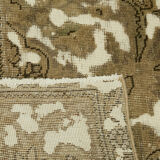 Hand-Knotted Anatolian Vintage 1970s 292 cm x 380 cm Beige Wool Carpet