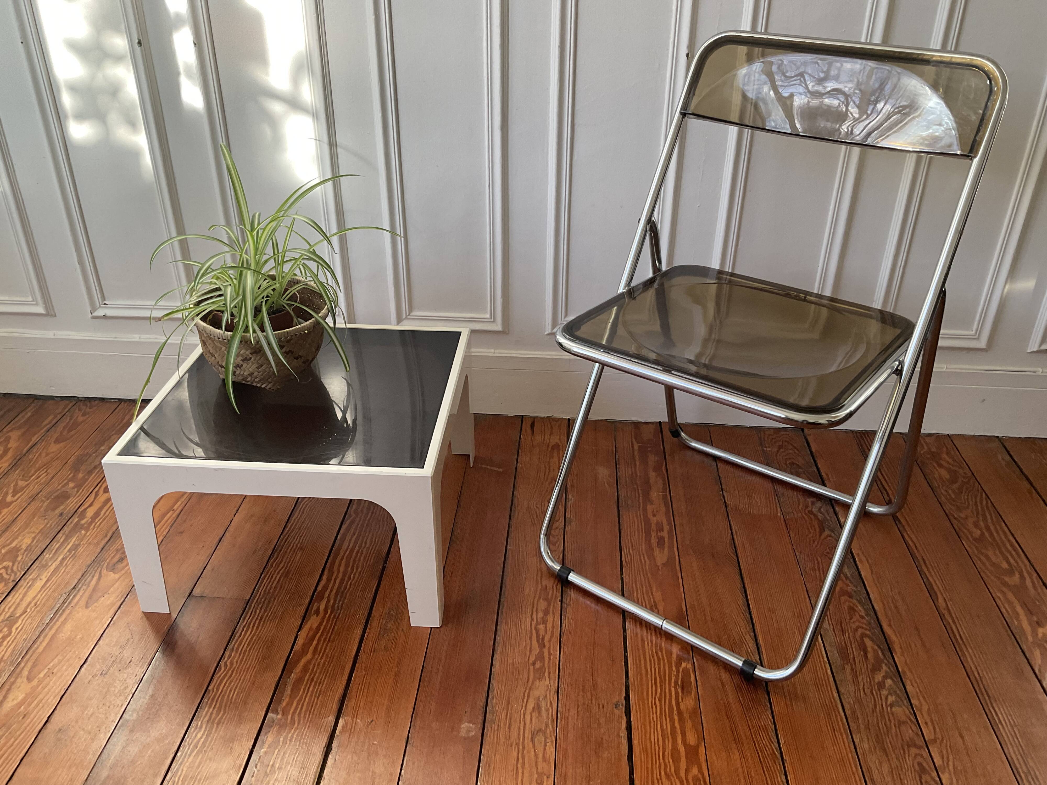 Plexiglass folding chair