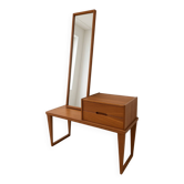 Bench and Mirror in Teak by Kai Kristiansen for Aksel Kjersgaard, 1960s