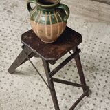 Old wooden stepladder library steps decorative foldable