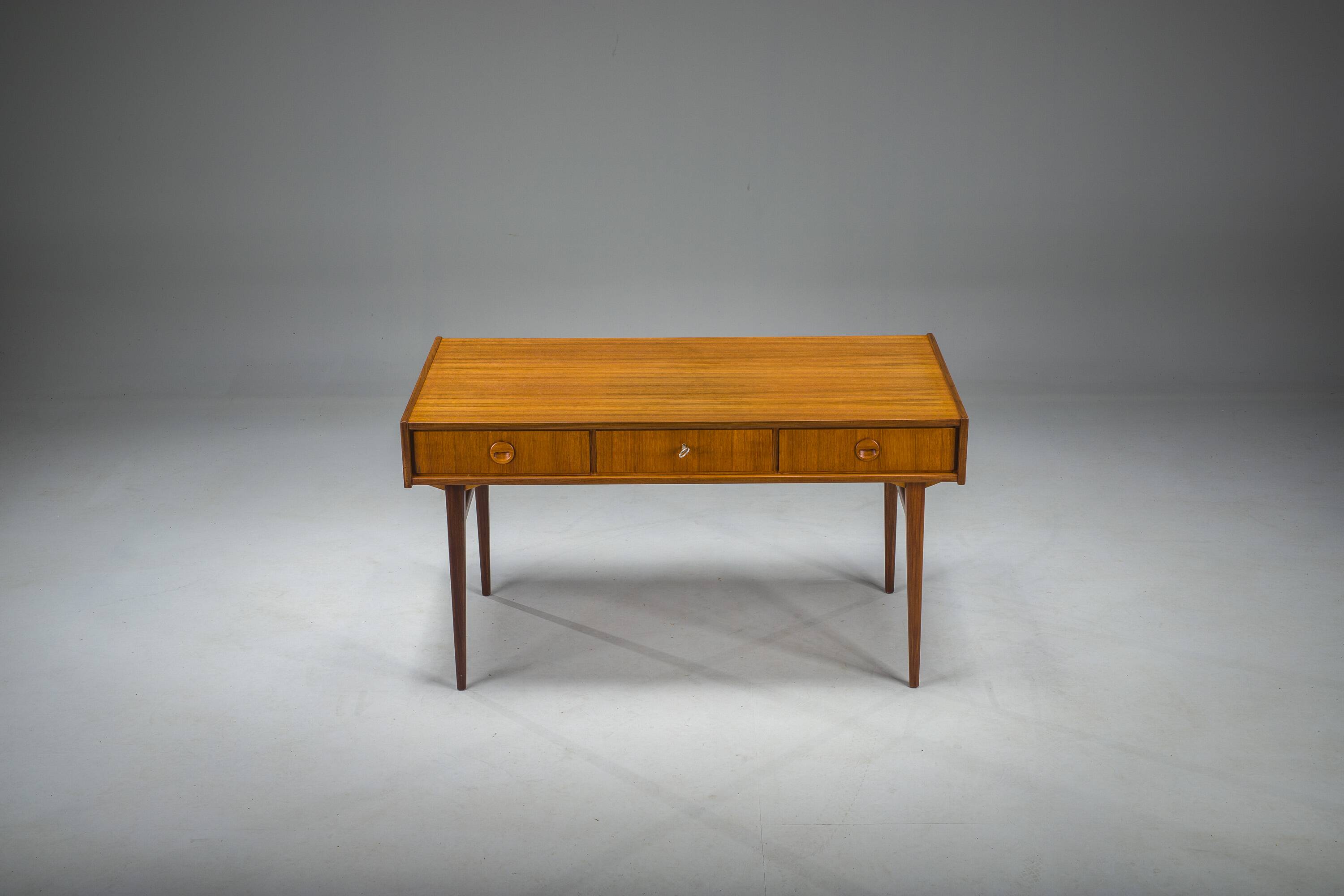 Mid-Century Teak Desk attributed to Bartels Works, 1960s
