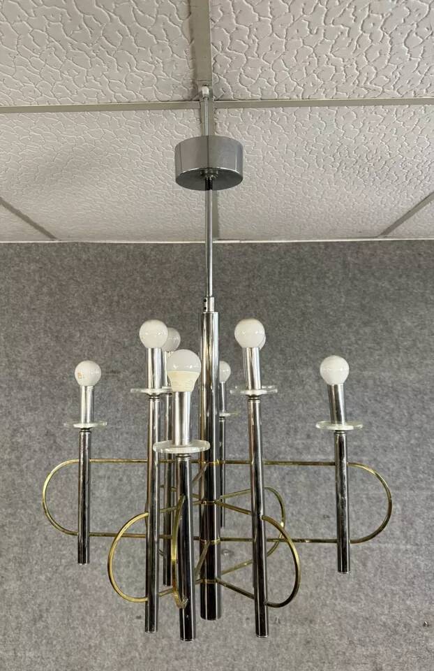 Sciolari (20th century): chandelier with eight lights