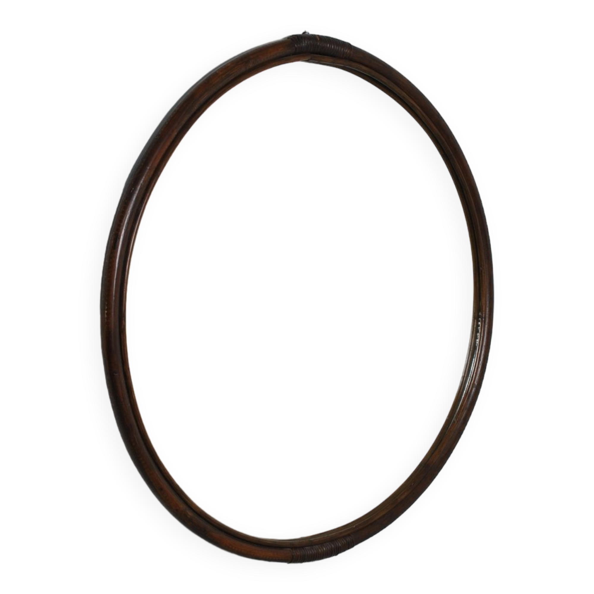 Large rattan mirror 96 cm