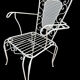 4 fauteuils Provençaux en fer forgé 60’s