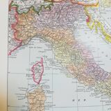 Old map of Italy from 1928