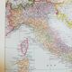 Old map of Italy from 1928