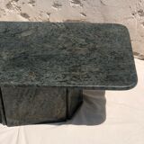 Coffee table in gray green marble