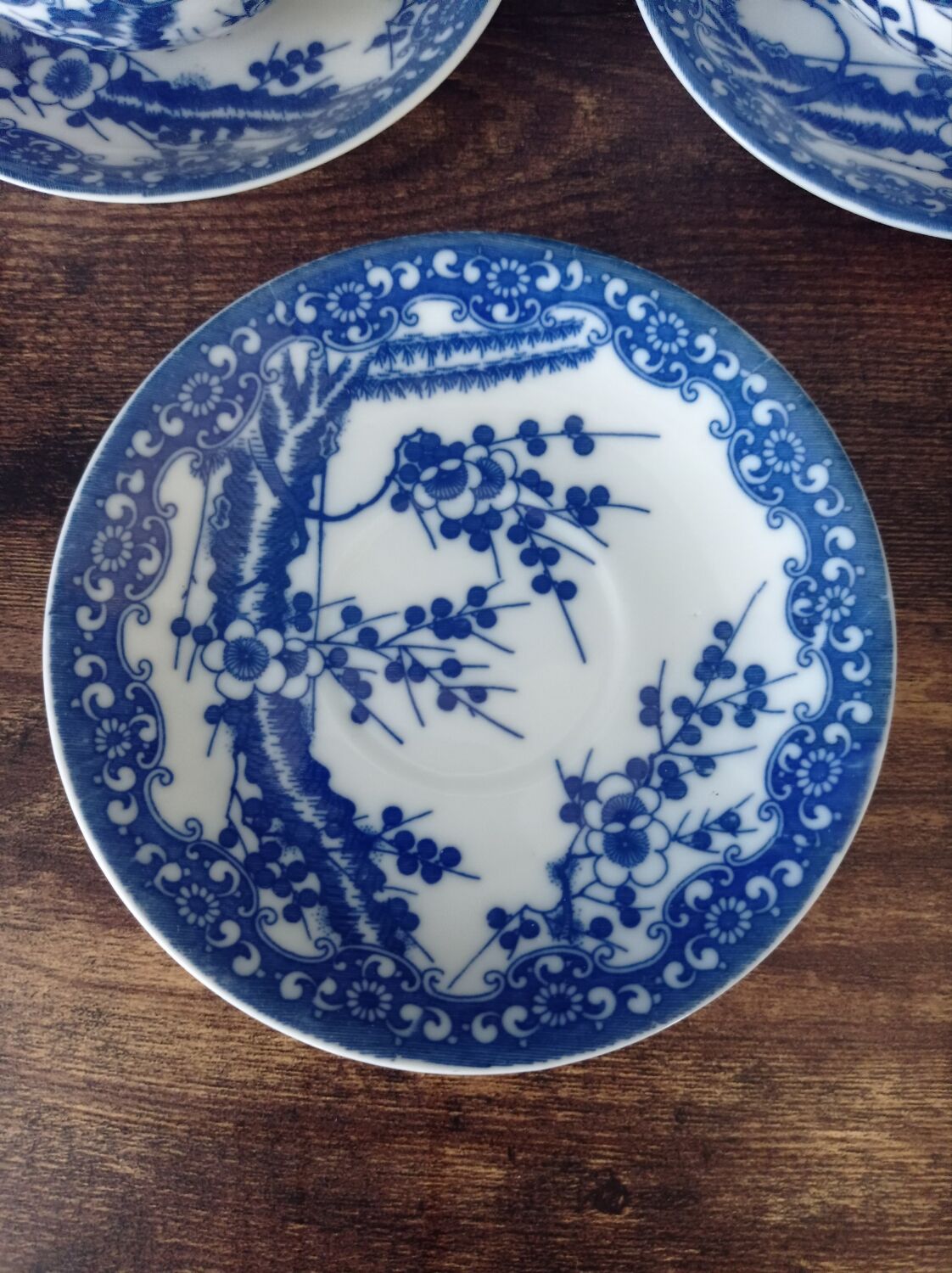 Fine porcelain tea cups from Japan