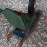 Wooden rocking horse decoration