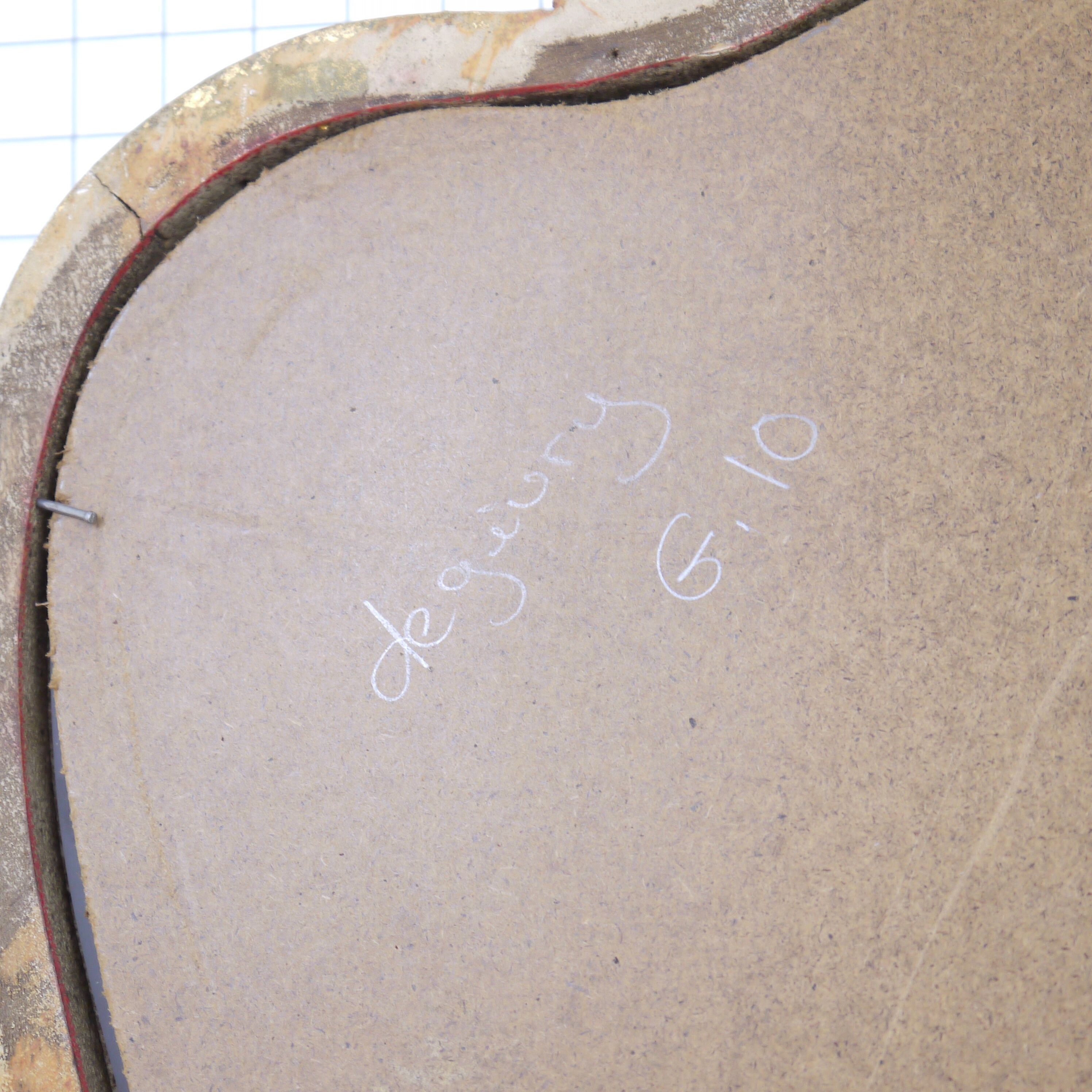 Gilded wood mirror 67x42cm