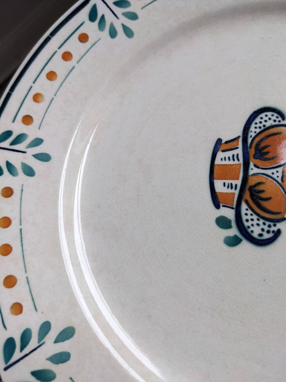 Lot of 12 Vosgien Badonviller flat plates