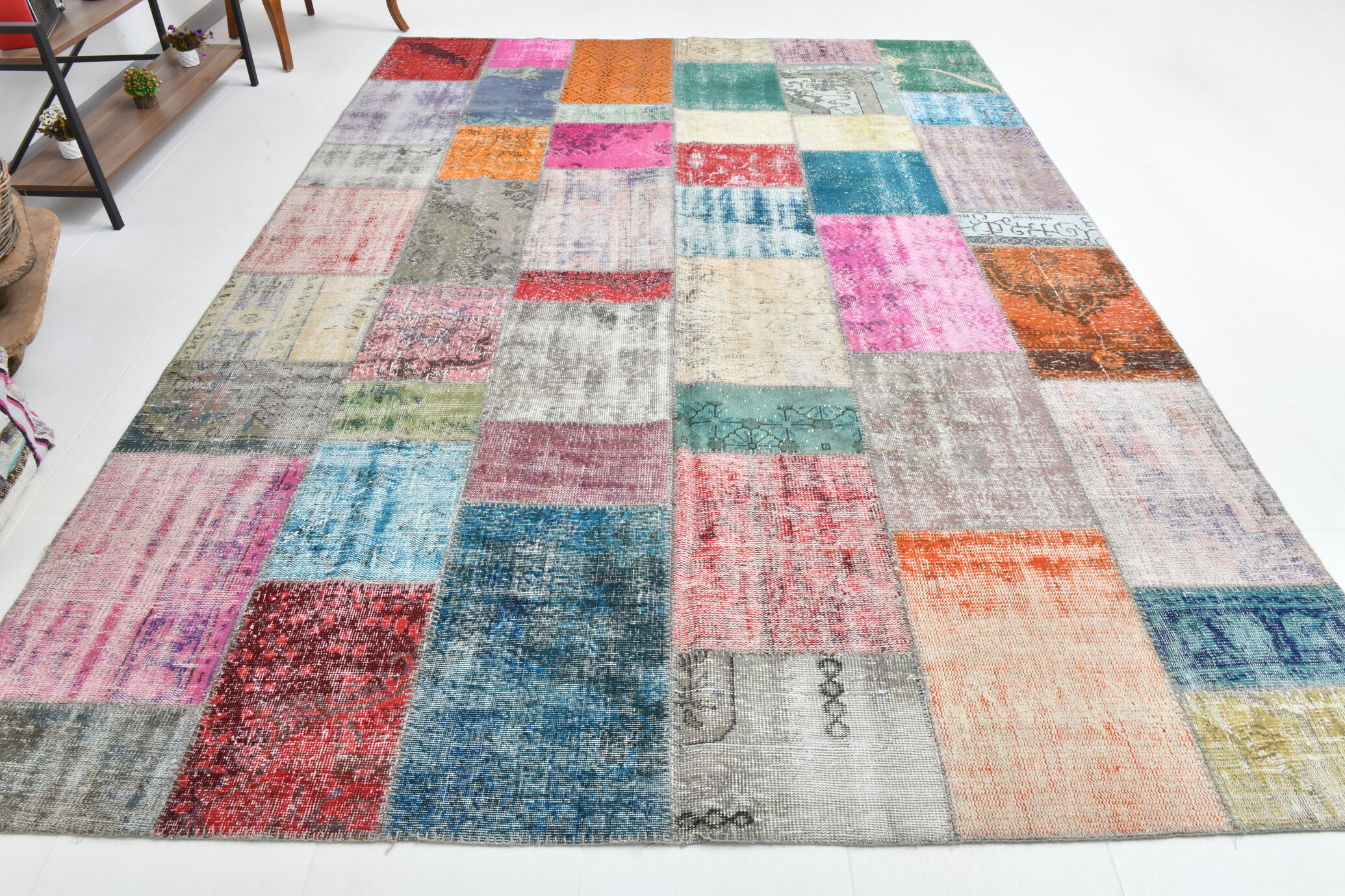 Puzle style vintage rug 354x255cm