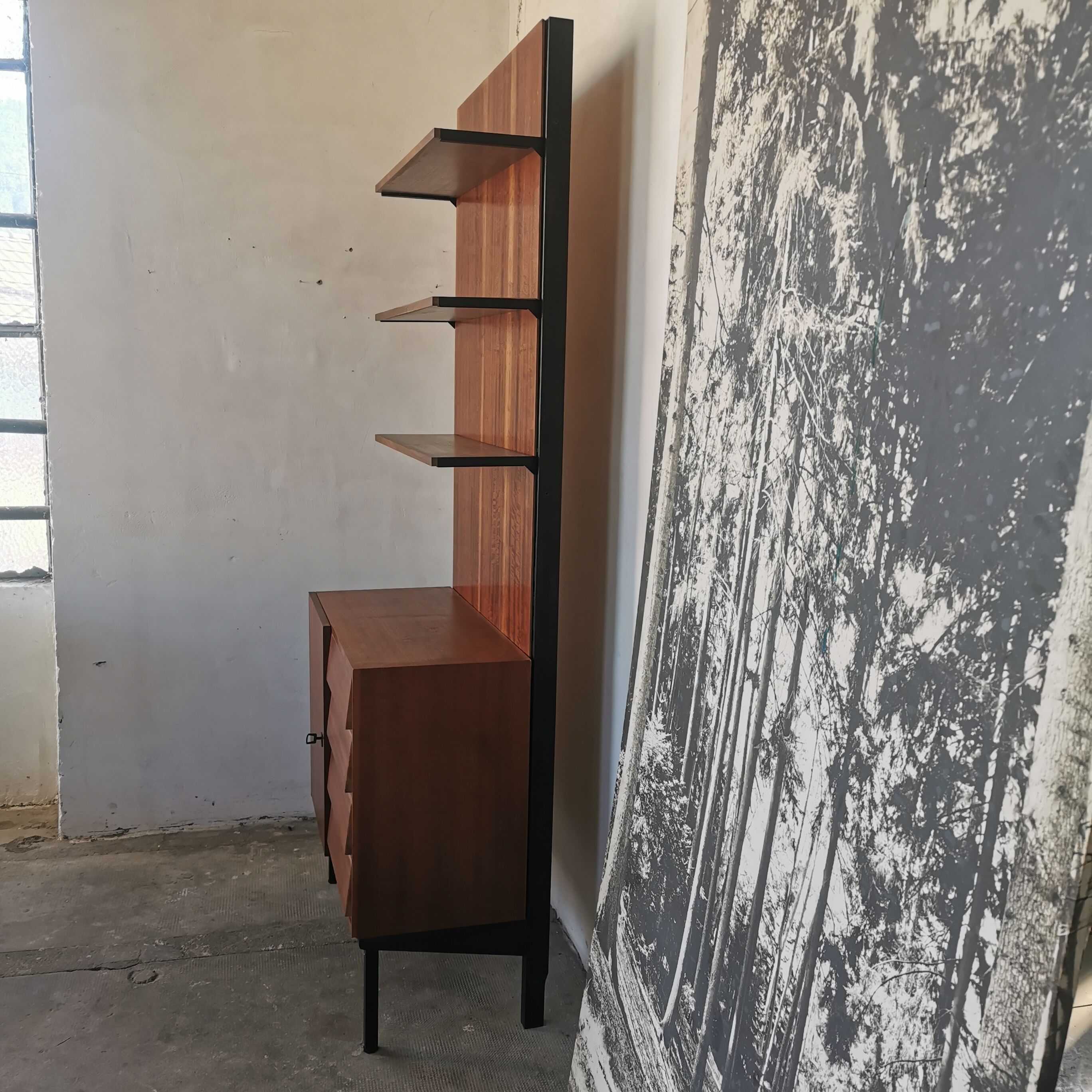 Shelf, bookcase, Scandinavian style from the 60s