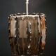 Vintage VECA Murano Glass Chandelier - 1970s Italian Pendant Lamp