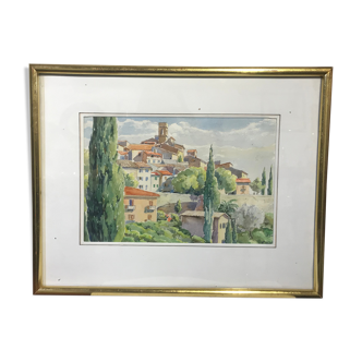 Landscape watercolour painting