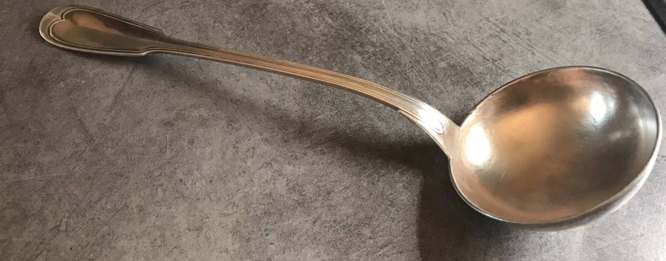 CHRISTOFLE Ladle in Silver Metal Chinon Model 32 cm