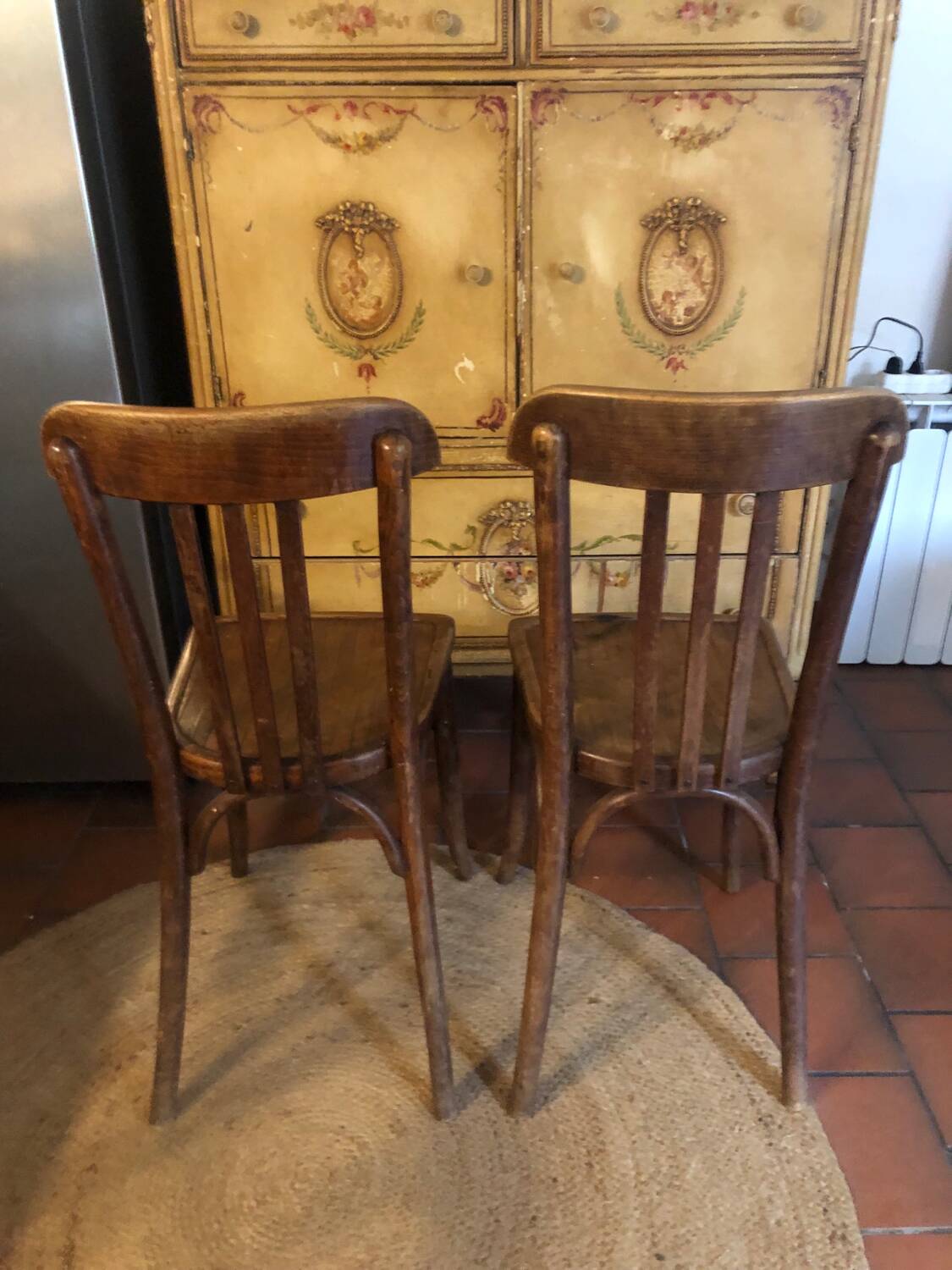 2 bistro chairs