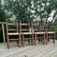 Set de 4 chaises paillées