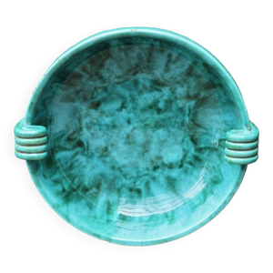 Coupe à fruits art décco - verte