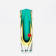 Flavio Poli vase for Seguso - Sommerso - Murano Green & Amber - 1960