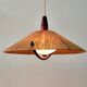 Vintage sisal hanging lamp by Temde Leuchten, 1965