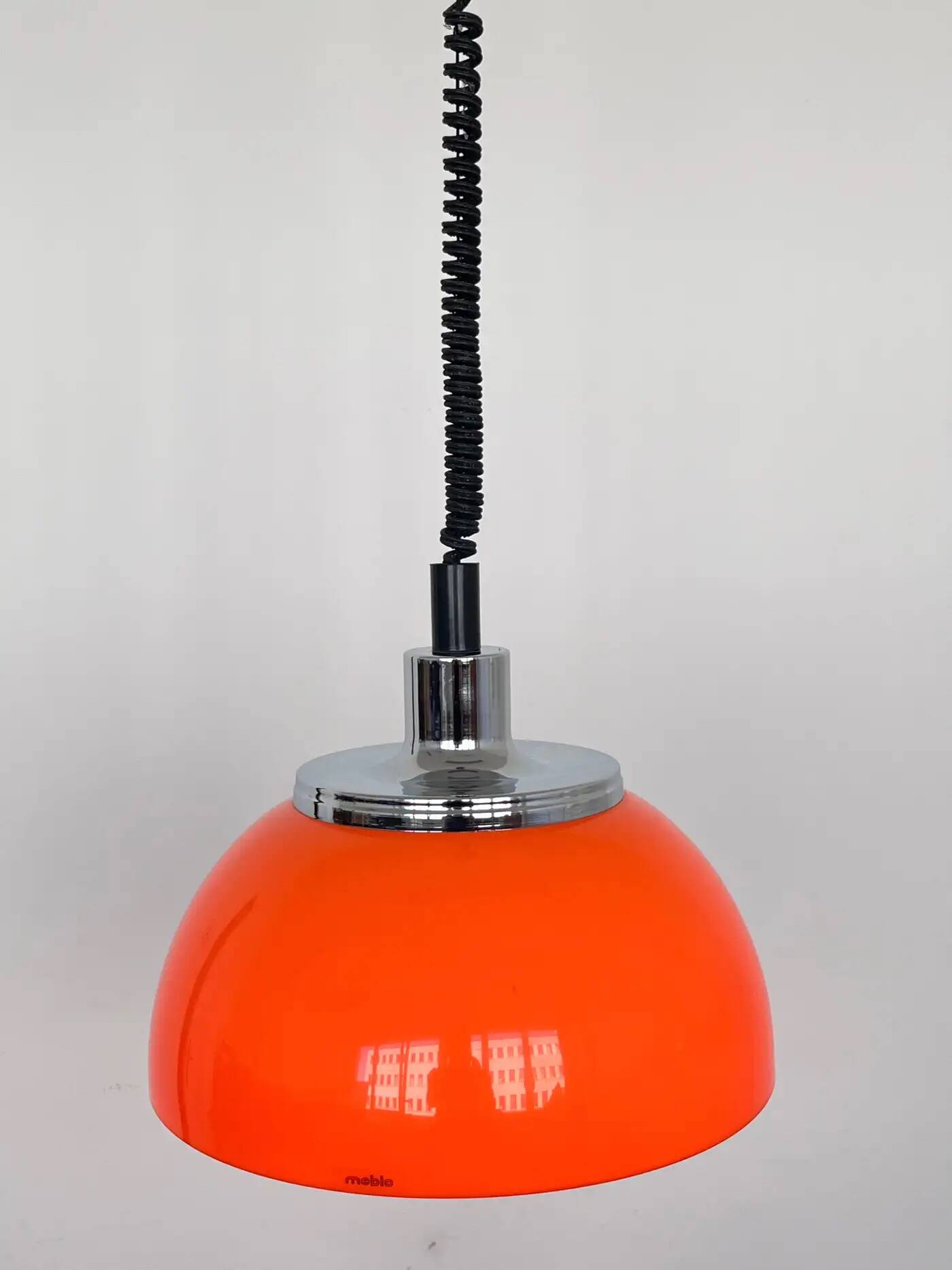 Midcentury plastic design pendant by Meblo, Harvey Guzzini, Italy, 1970s