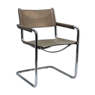 Armchair by Matteo Grassi grey leather