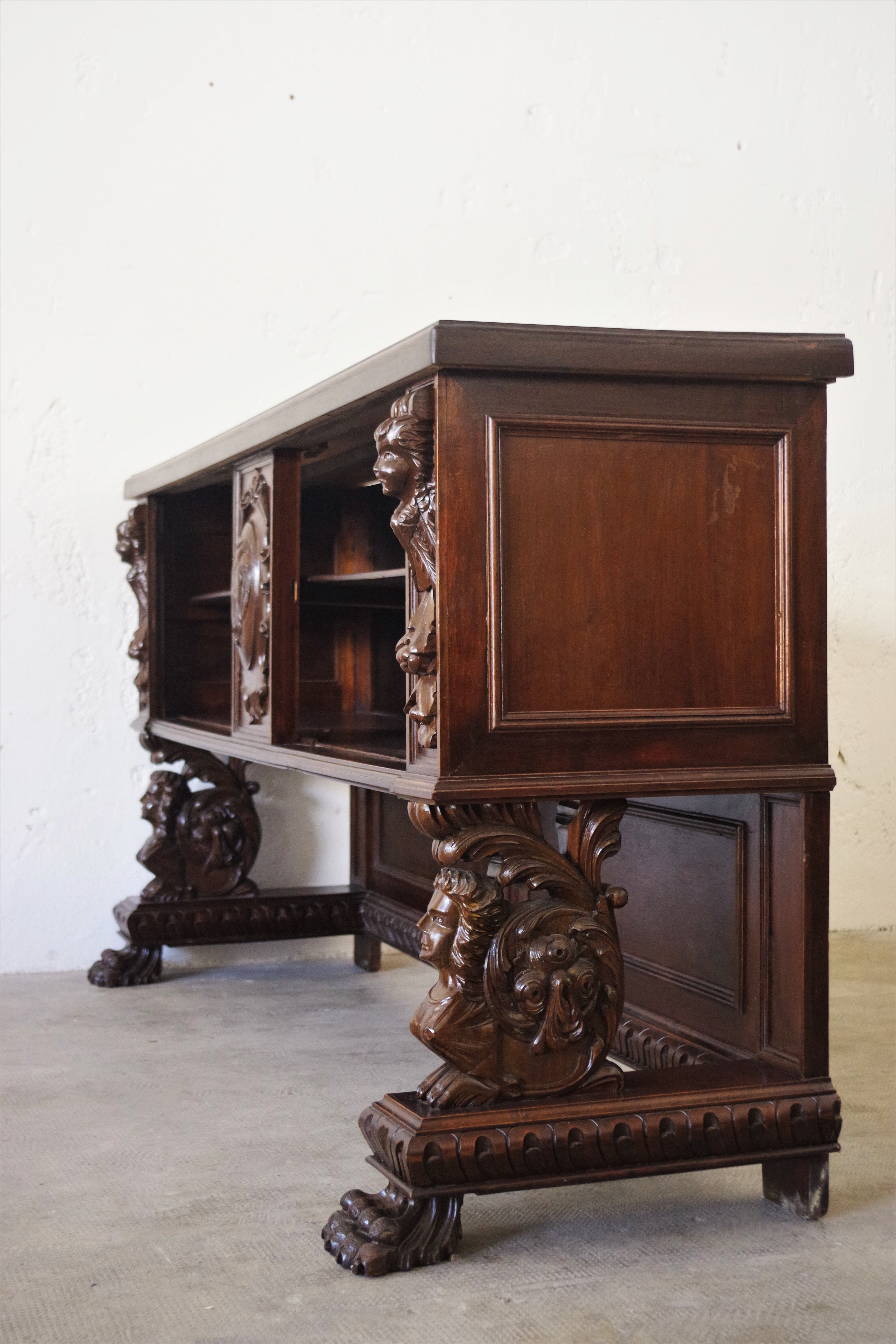 Notary shelf furniture, 1920s, set of 2