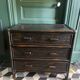 Vintage rattan chest of drawers