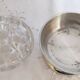 Pewter and crystal flower pick, "Les Etains du Manoir"