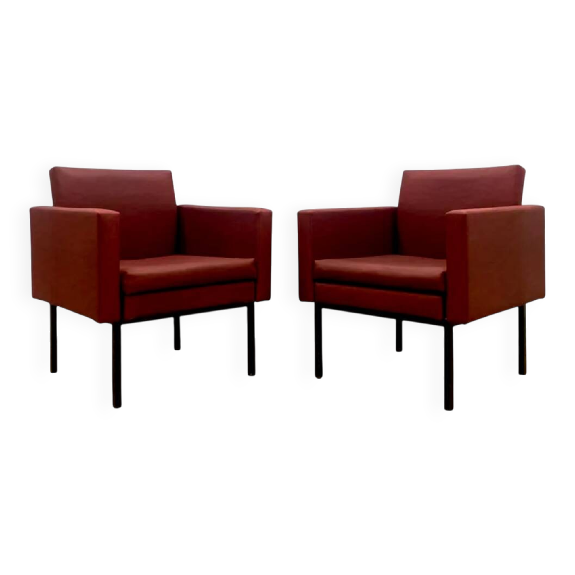 Pair of Retro Industrial Armchairs, 1970s, Czechoslovakia