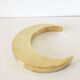 Moon or letter of sign "C" in vintage brass