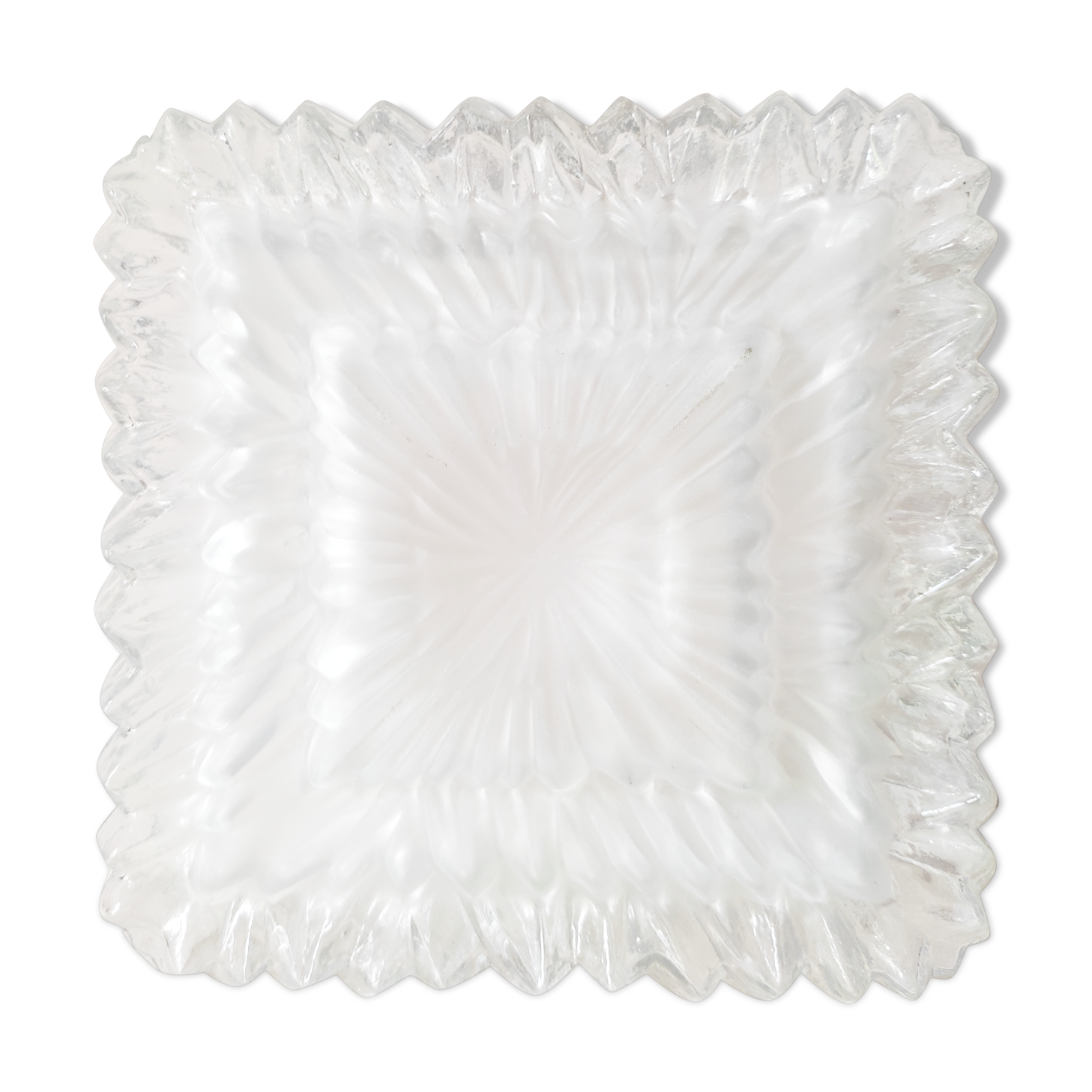 Glass square ceiling light