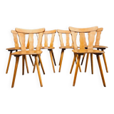 Series of 6 bistrot chairs year 1970