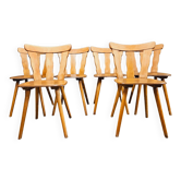 Series of 6 bistrot chairs year 1970