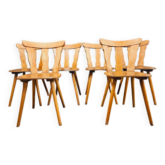 Series of 6 bistrot chairs year 1970