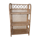 Rattan and wicker folding shelf