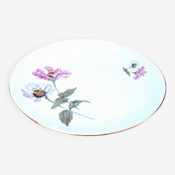 Plat de service  Porcelaine fine de Bohème Décor floral