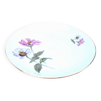 Plat de service  Porcelaine fine de Bohème Décor floral